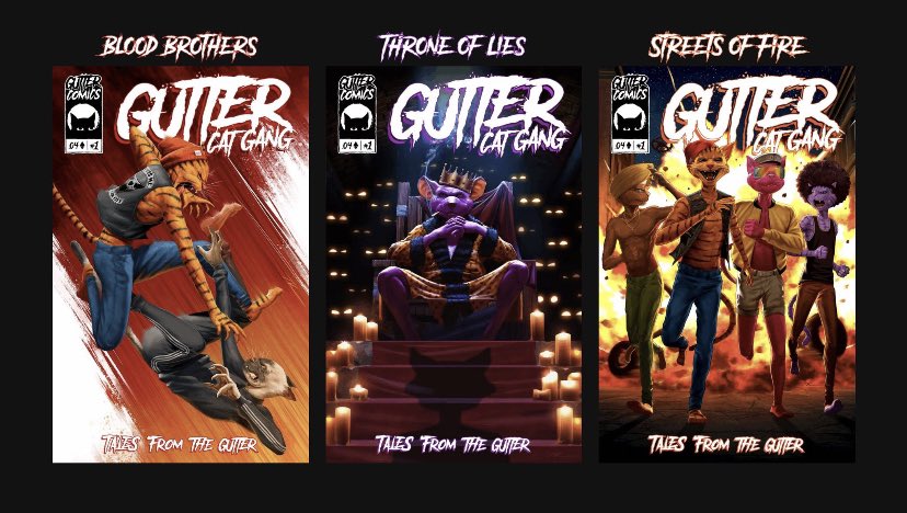 OG_JuiceboxXx's tweet photo. Minting is live on comics and the Gang is going wild for them. Happy pre-Caturday! Gang gang! @GutterCatGang #NFTs https://t.co/VWKyOyEp7S