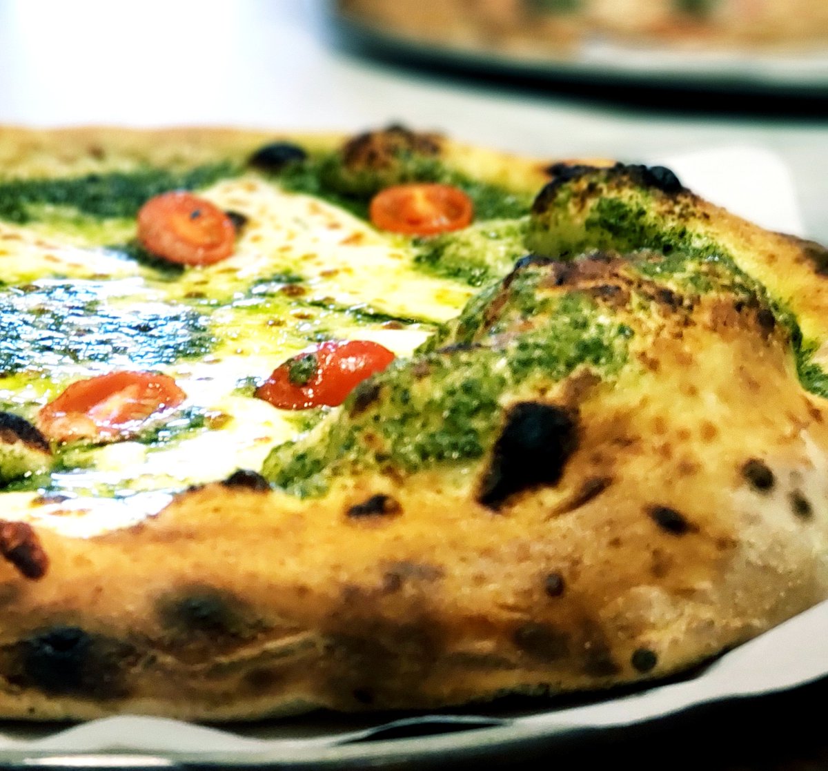 🎶🎵 Ain't no Pesto Mountain High enough.... Happy sunny Friday!!! #pestopizza #pizzaboccalupo #spsmarket #dtsj #sanjoselove #sjeats #sjfoodie #bayareafood #bayareafoodie #friday #tgif #artisan #pizza #pizzaparty #pizzanapoletana #foodphotography #foodlover #foodblogger #Napoli