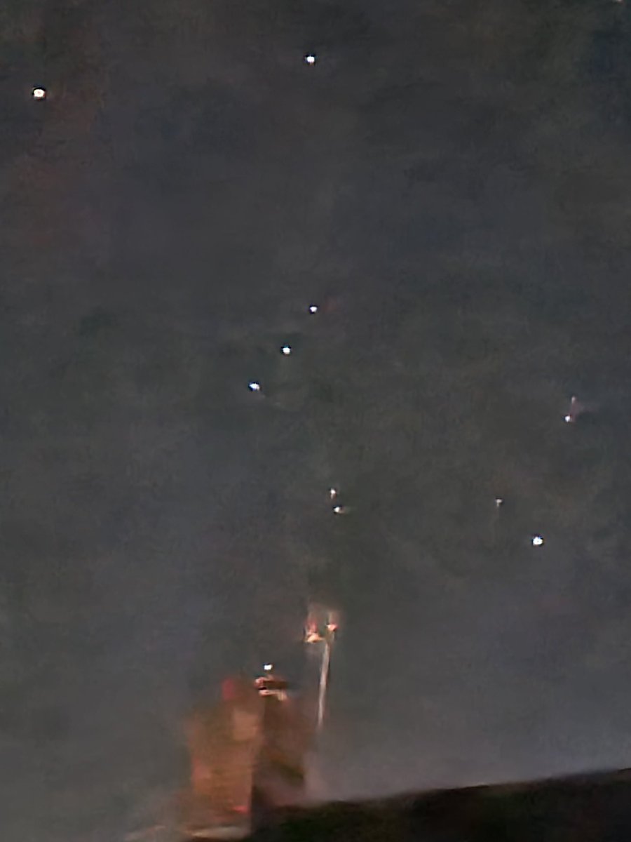 So pleased with these  photos first time taking a photo of stars and I've captured Orions Belt. Taken on my Samsung galaxy S20 fe.