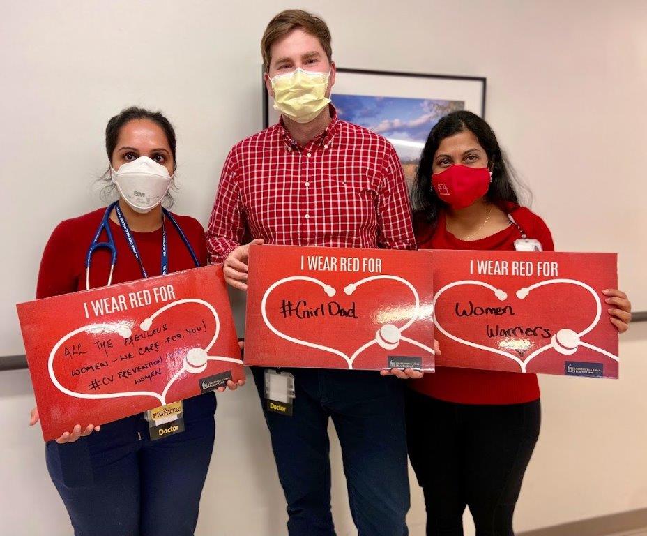 Heart disease is the leading cause of death for both men and women, but it can be prevented with healthy lifestyle choices. Today, several people on our UI Heart and Vascular Center team are wearing red to raise awareness. #WearRedDay ♥️