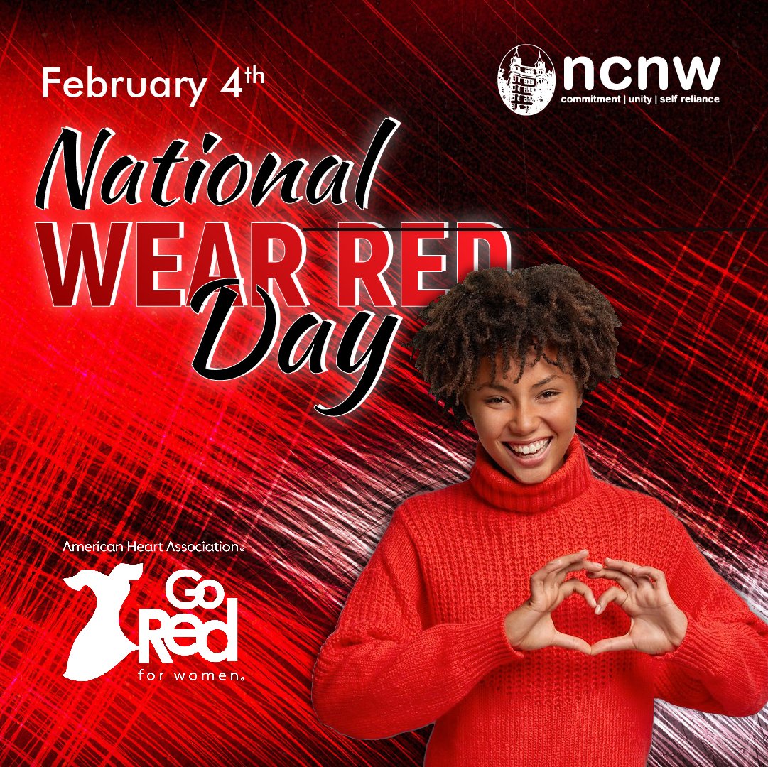 ❤️ Today is #NationalWearRedDay! The American Heart Association encourages us to wear red today as a a chance to show our support for women in the fight against cardiovascular disease, their No. 1 cause of death. #ncnwstrong #wearredday #americaheartassociation