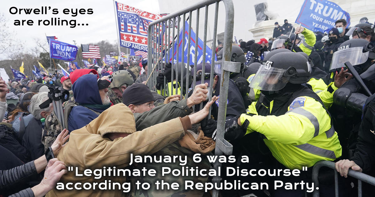 rasadeva's tweet photo. Right after the riot, every Republican condemned it. I'm not amazed that they turned around so quickly. Republicans know how to do the political hokey pokey.
https://t.co/GC9JnYmg1Y https://t.co/ahIxjUSyKS