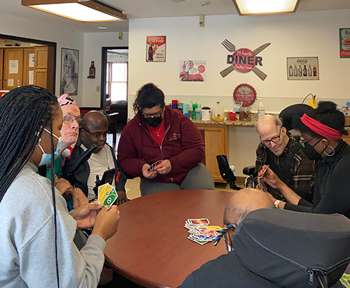 BlossomHillHome's tweet photo. Intense game of UNO at Parma House! #SnowDays #FridayFeeling #BoardGames #DSPsRock https://t.co/mgwjyEWjus