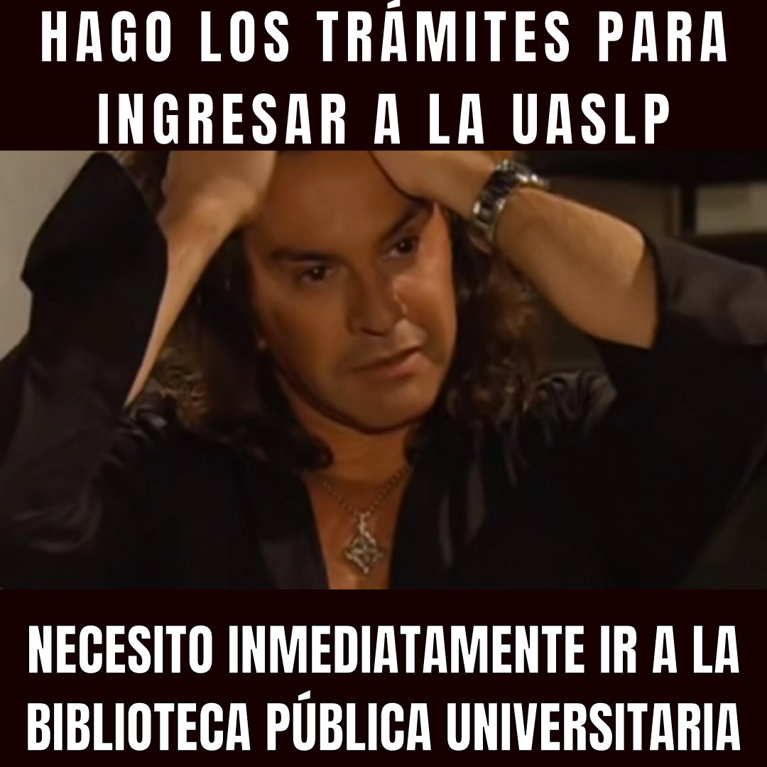 LaBPU_'s tweet photo. #SuperTIP 🧐 ¿Sabías qué la BPU cuenta con el material bibliográfico necesario para estudiar con base en los temarios de todas las carreras que se ofertan en la #UASLP?
🙌El lugar por excelencia para estudiar para tu examen de admisión.
#HumorBPU #ViernesDeMemes https://t.co/YOR1n5hYRz