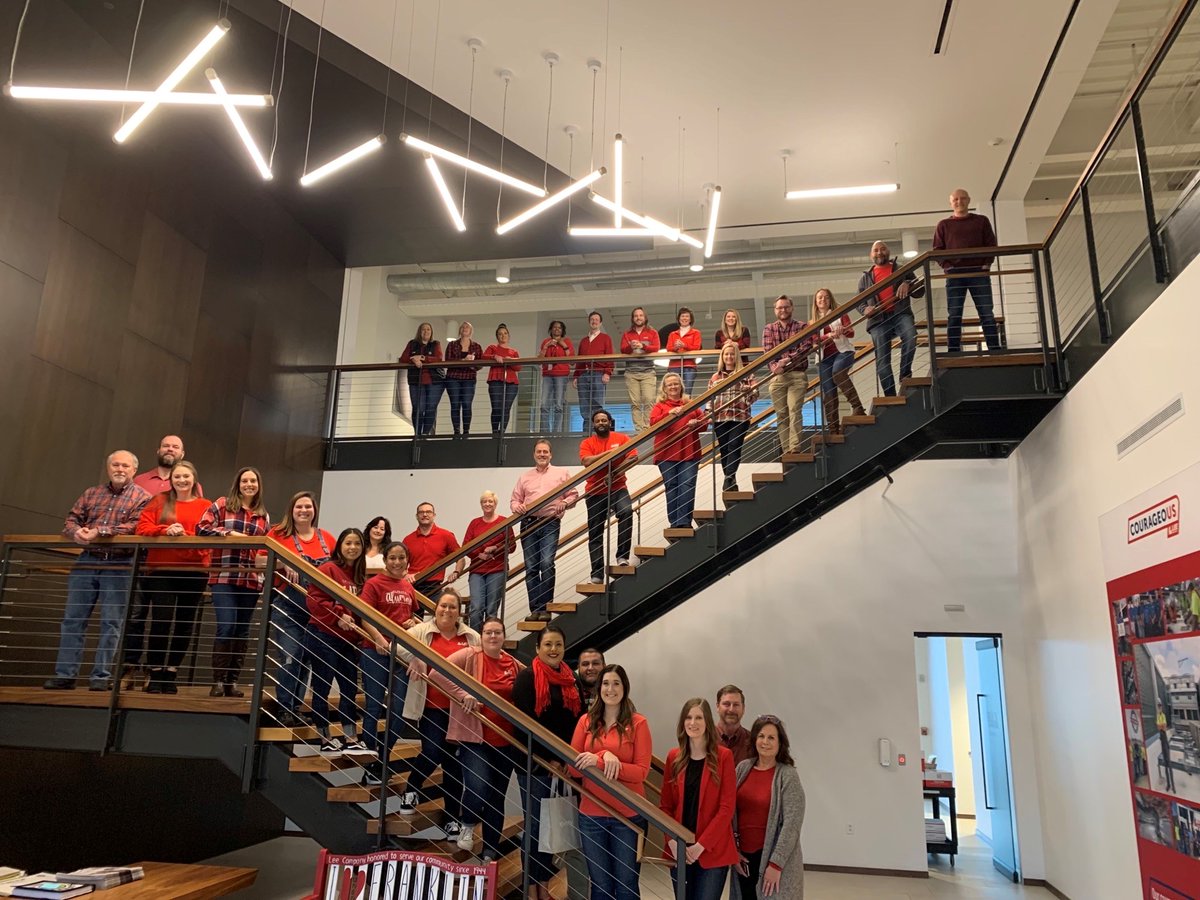 We loved wearing red today in support of the <a href="/American_Heart/">American Heart Association</a> Association's Go Red for Women! #GoRedforWomen #WearRedDay #AmericanHeartAssociation #LeeCompany