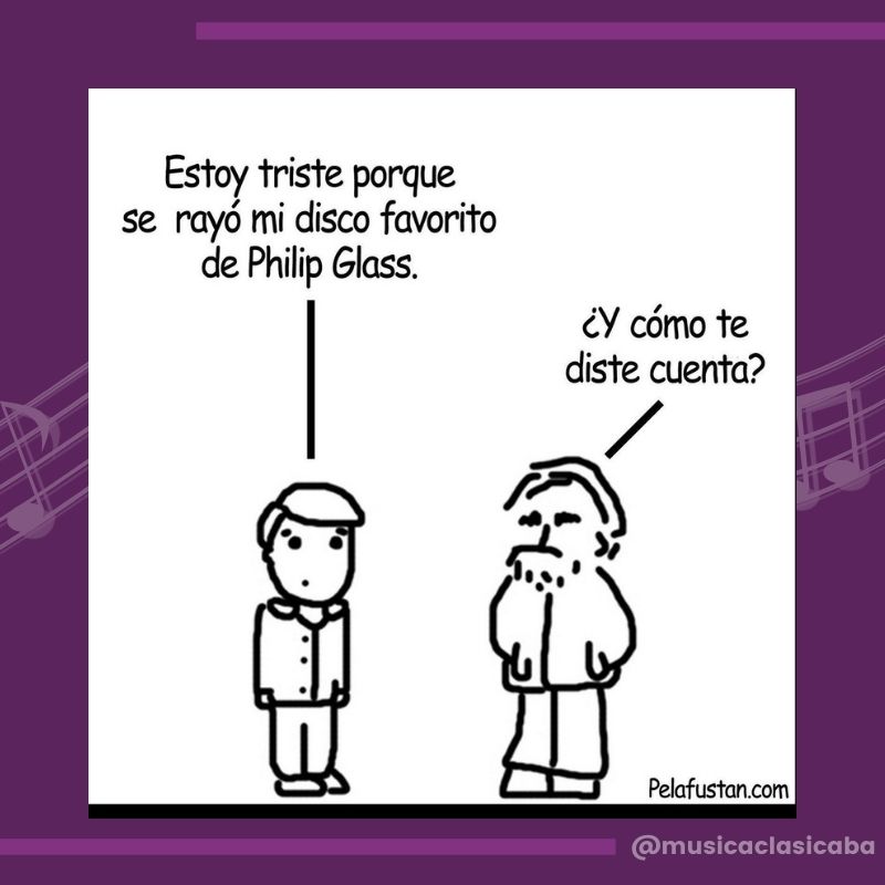 MusicaClasicaBA's tweet photo. 🥳 Esta semana fue el cumpleaños nº85 del gran Philip Glass y celebramos el viernes con él y con un poco de humor 😆🎶.
#EfeméridesMCBA #philipglass #minimalismo #HumorMusical #HumorMCBA #viernes | https://t.co/2JlWJcIyyJ https://t.co/5PqRnH9oTW