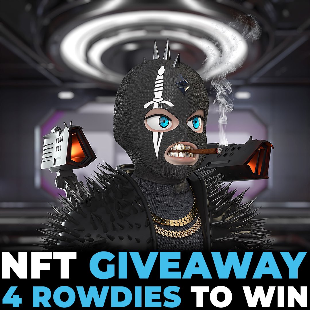 Rowdysocietynft's tweet photo. 🚨ROWDY SOCIETY GIVEAWAY🚨

🏴‍☠️ ROWDIES! We give you the chance to win 4 NFT 🎁 

Let’s go :

1️⃣ ❤️and RT this tweet
2️⃣ Join us on discord, link in bio
3️⃣ Fill the Raffle registration form, link in bio📋

Winners will be selected in the raffle registration list in the next 24hr🚀 https://t.co/QaCPS79ebt