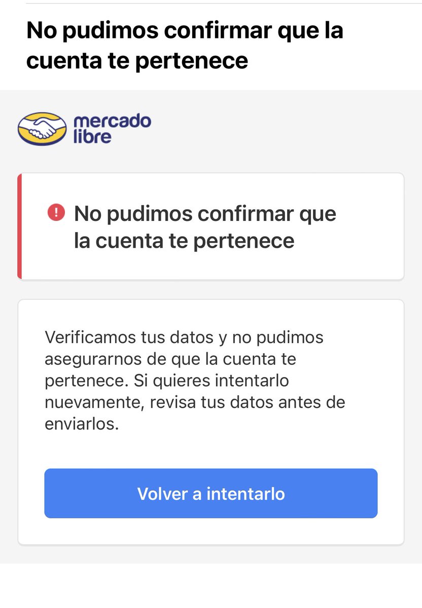 xime_ph's tweet photo. @ML_Uruguay @mercadopago necesito recuperar mi cuenta. Ya llené todos los datos que me piden, varias veces, y me sigue llegando un mail que de que no pueden comprobar que la cuenta me pertenece. Ya lo intenté al menos 3 veces. ¿Alguna solución?Gracias https://t.co/c8sW4KHpxO