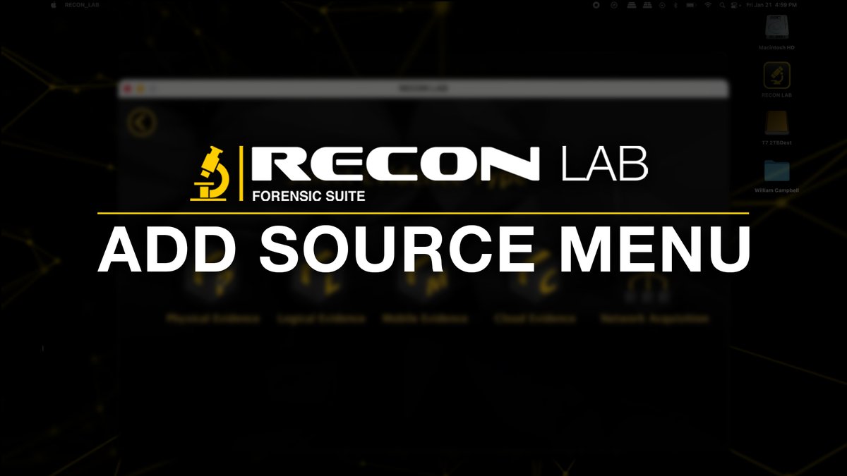 SUMURIForensics's tweet image. WATCH THIS NOW &amp;gt;&amp;gt; youtu.be/QVMR-zg6lYQ

Check out our new revamped menu options in the latest build of RECON LAB. We added a whole new way to add images to your case.

#SUMURI #RECONLAB #NewFeature #ForensicsSimplified #ForensicSoftware