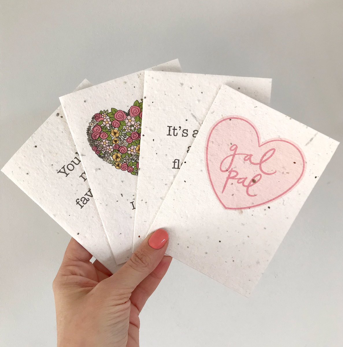 Roses are red, 
Violets are blue, 
Plant these cards, 
And they’ll grow too... 
#ecocards #seedcards #seeds #wildflower #valentines #galentines #greetingscards #greetingcarddesign #sendsomelove #love #flowers #sustainableliving #sustainablegifting #madeinuk #uksmallbiz
