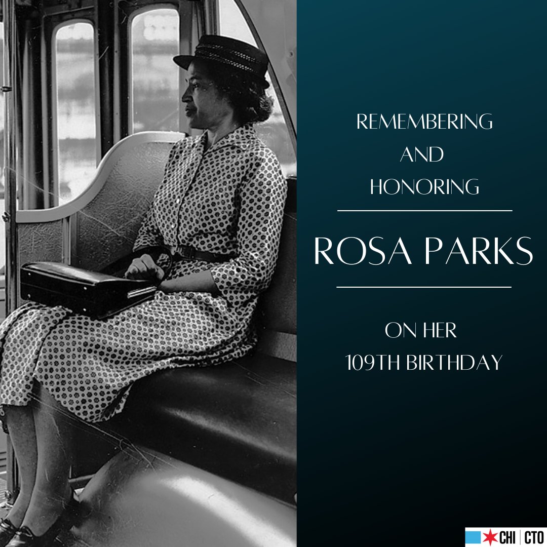 Today we remember Rosa Parks, the "first lady of civil rights," and her fearless activism for refusing to give her up seat for equality and freedom. I am forever grateful that she did not give up her seat that day to ensure a seat is available to us all. #rosaparks #bhm