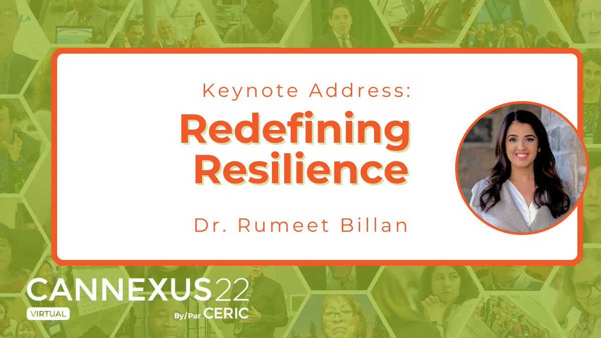 cannexus's tweet photo. Keynote @RumeetBillan is live! Dr. Billan will be redefining resilience for you as you head out the virtual #Cannexus22 doors https://t.co/OhUr7qNU0T