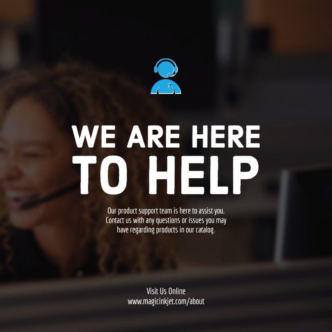 MagicInkjet's tweet image. The product support team is available Monday through Friday from 8:00 AM to 5:00 PM to provide support if you need assistance with our products.

Browse our resources online 24/7 if you need immediate assistance outside of our standard business hours 😉. 
-
 #Wideformatmedia
