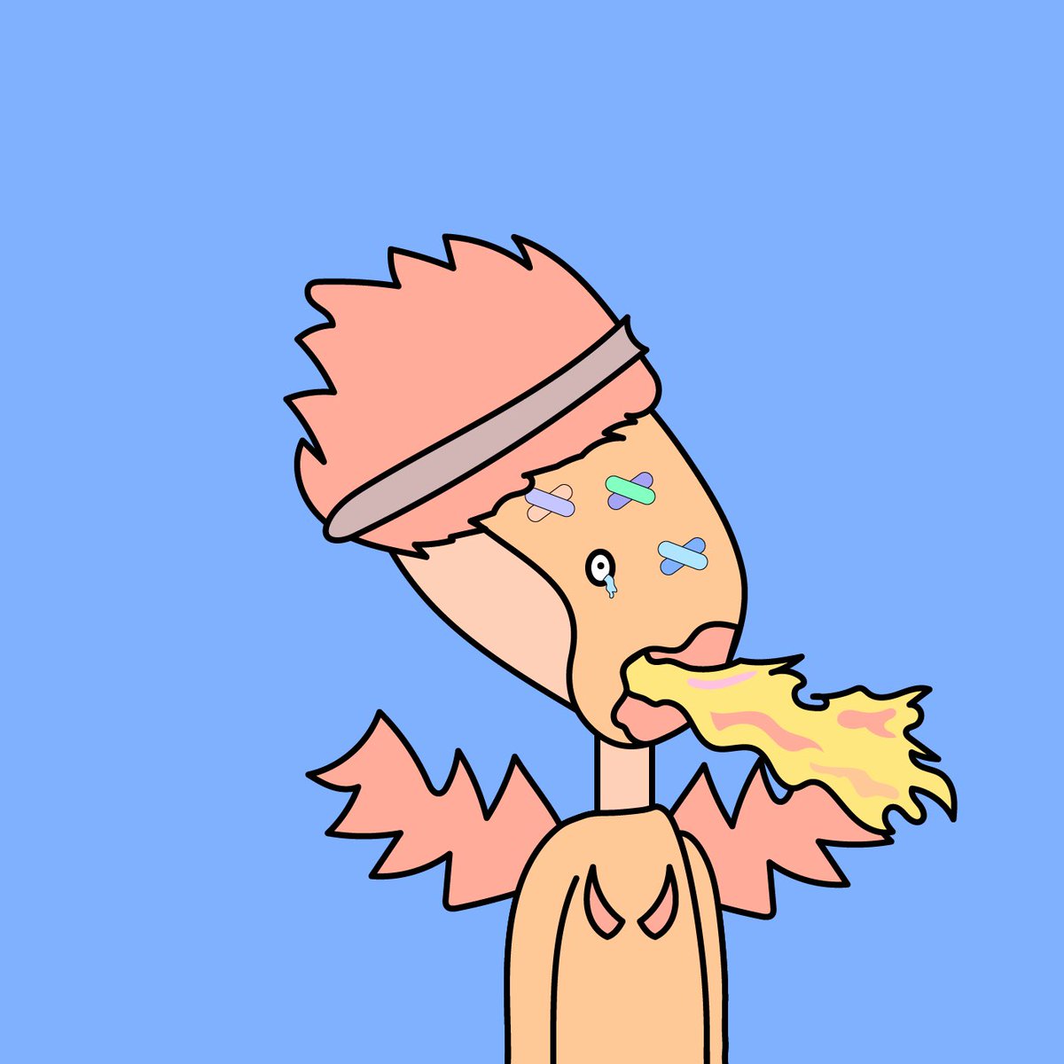 Of the 20 <a href="/alienenemes/">alien enemes</a> I minted this morning, this is my most rare (currently in rank #27). 🔥