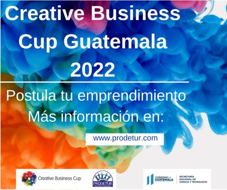 senacytgt's tweet photo. #DifundeCTi | ¡La Creative Business Cup está de vuelta! 🏆
✍ El registro es completamente gratuito: https://t.co/oCy3Lfksds
📲 Comunícate: cbc.guatemala@prodetur.com
#creativebusinessnetwork #creativebuisnesscupGt #creativebusinesscup https://t.co/TTGWWJdGIU