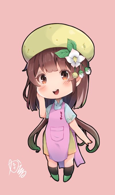 昨日納品した農家さんのご依頼で描いたジャガイモの擬人化ちび～💕
ジャガイモもめっちゃ品種あるんですね!「とうや」という品種をイメージして描きました(∩'∀`)∩
商品にシールとして使用するみたいです🥰 