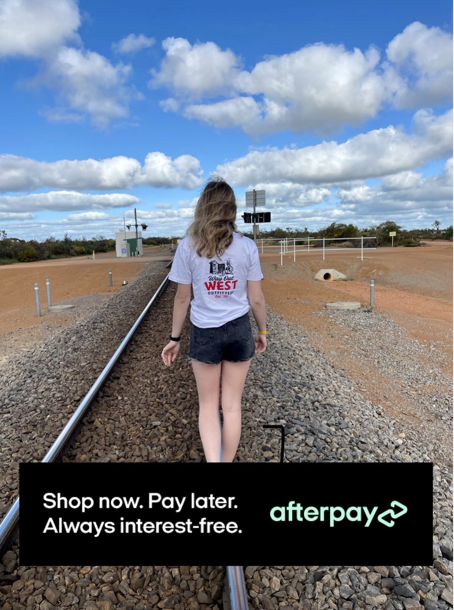 ✨ Afterpay now available online ✨ 
Just in time for our Bullardoo Singlets and something else exciting to hit the website today 🤩
#wayoutwest_outfitters