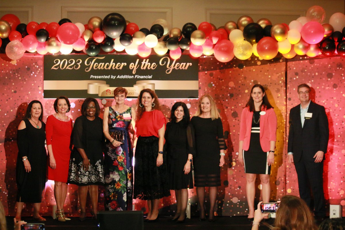 SCPSInfo's tweet photo. Congratulations to our SCPS 2023 Teacher of the Year, Mrs. Julie Gabrovic of @wekiva_elem! 

Special thanks to our Presenting Sponsor @theadditionfi! https://t.co/deaYaC1BwZ
