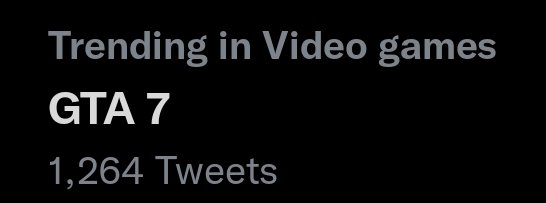 AverageTechNerd's tweet image. damn, gta 6 isn't out yet gta 7 is trending