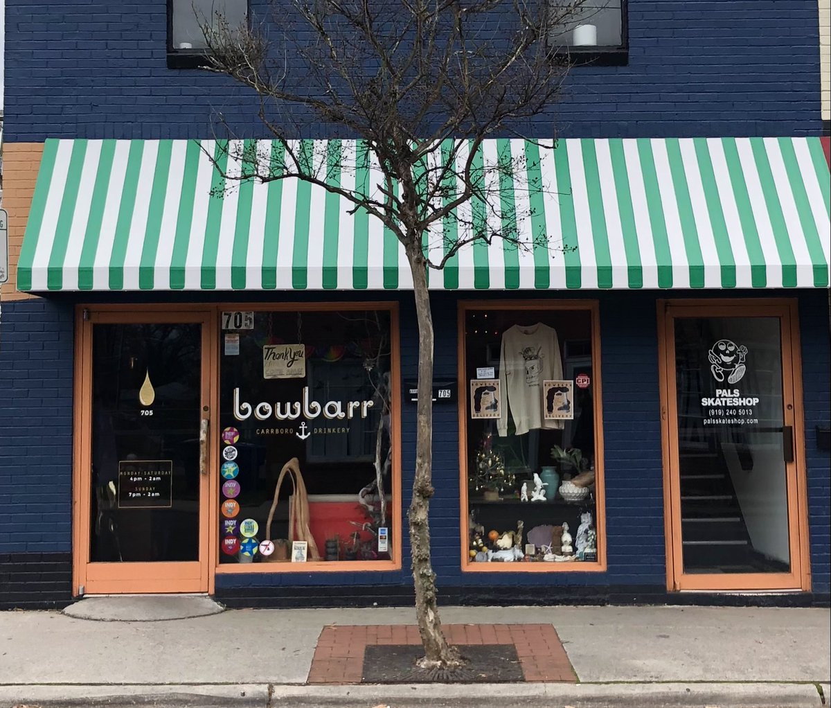 Wer'e still here, an island for you-and checkout Pals skateshop upstairs!