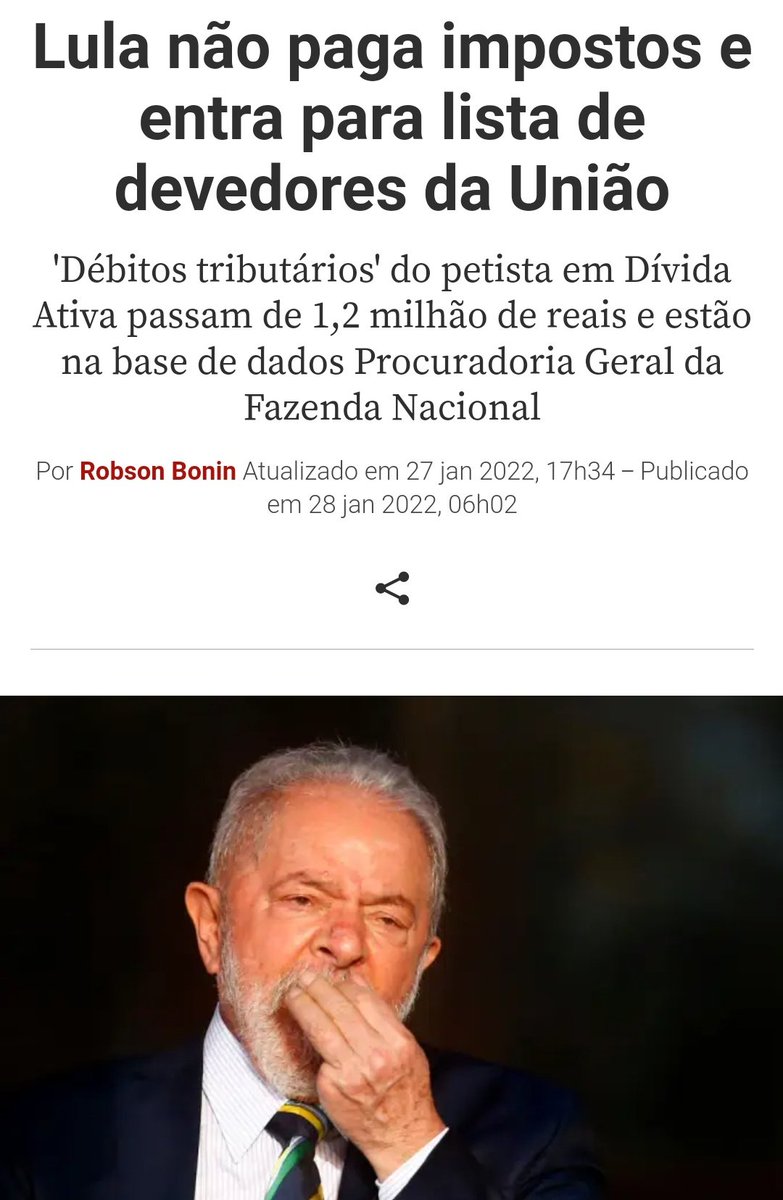 Vem cá TCU, investiga uma coisa aqui.