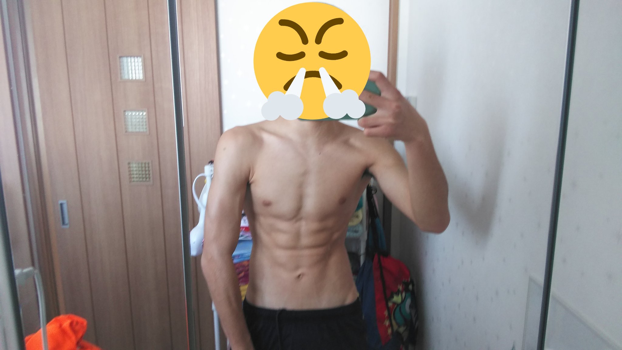 中学生男子　風呂 