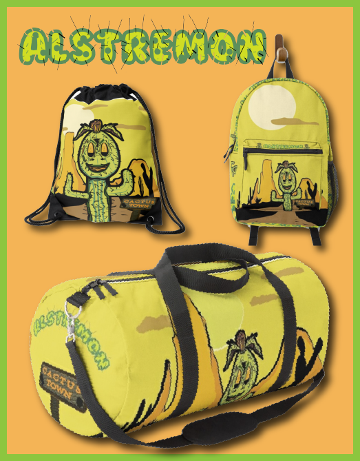 AlStremon's tweet photo. 🌵Cactus Town Bag🌵:  Perfect for traveling (aka easy to find in the  baggage claim) to hit the gym💪 ,to carry your stack💰or to be a real G' at school 💧Stay Fresh with @AlStremon  the #designer  (#SFAD) 
✅https://t.co/3si2fHW6MU

#style #outfit #streetwear  #bag #nft #luggage https://t.co/EKO3FjiRnG