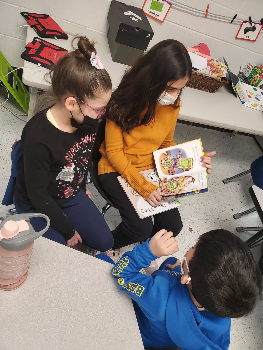 mrs_knor's tweet photo. My Read 180 class practiced fluency and were good role models by reading to @Adamsonkdg Kindergarteners! We had so much reading to them! #lane126 #weare126 https://t.co/wiACxGWzAI