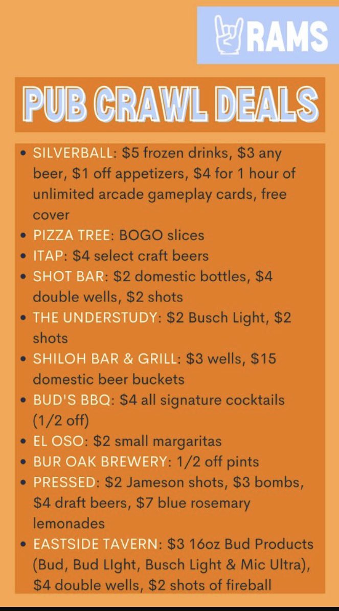 TODAY IS THE DAY!! Don’t miss out on all the fun and make sure to purchase a Pub Crawl Wristband!