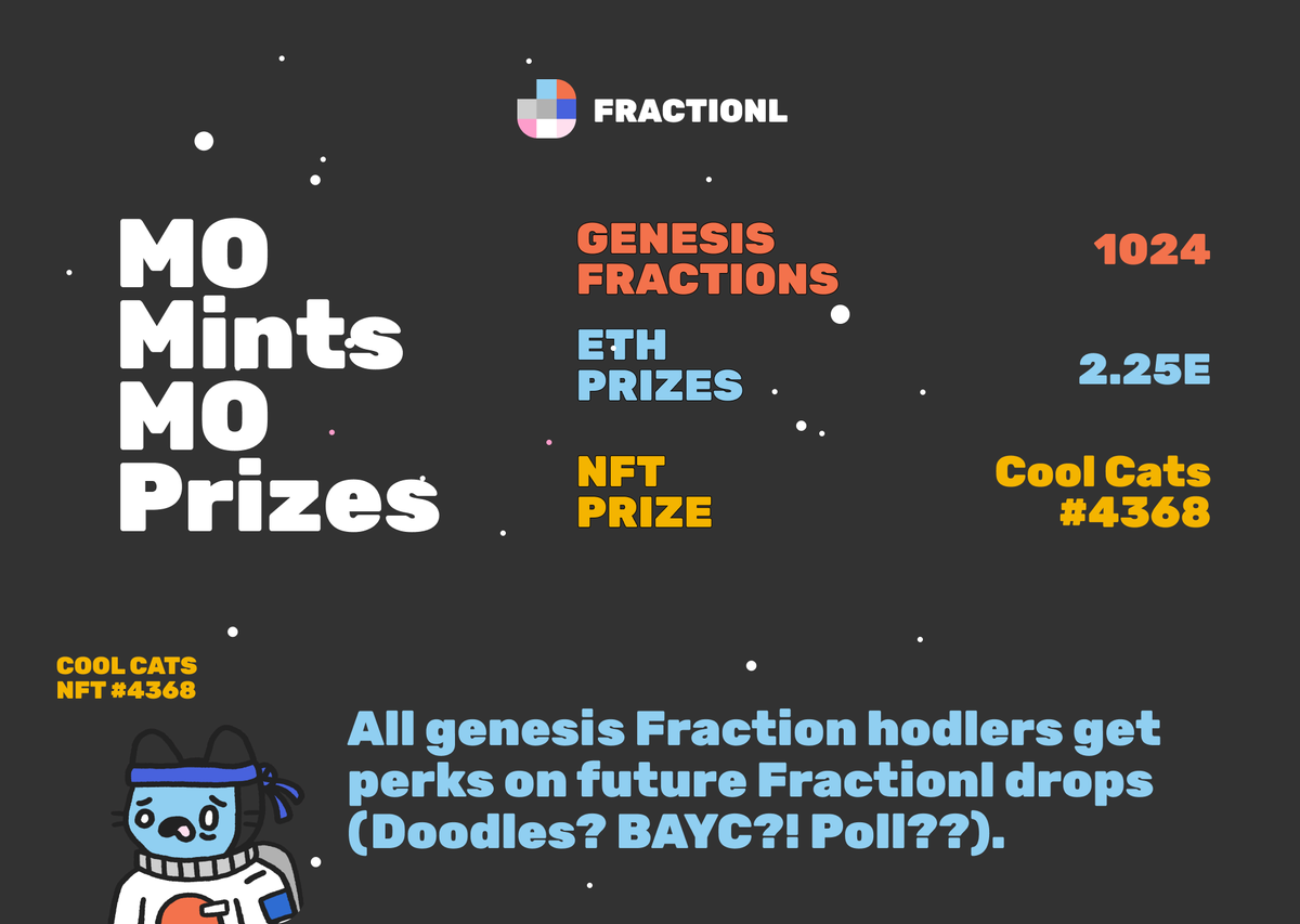 fractionlart | The NFT Experiment. Open mint. tweet media