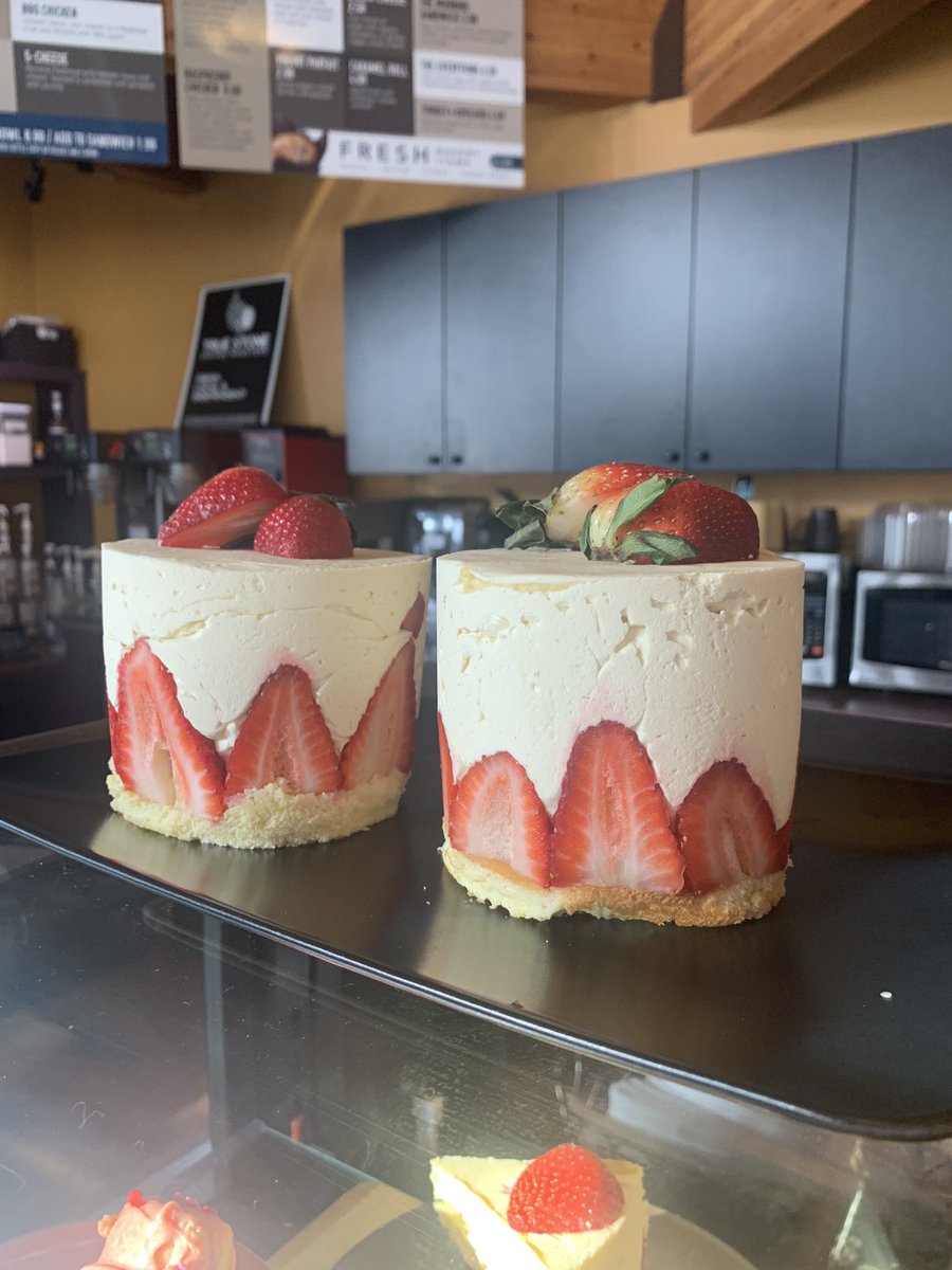 Look at this piece of art 😍 Fresh Fraisier, a classic French dessert with strawberries and a cream filling
