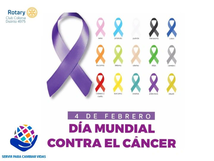 RotaryColonia's tweet image. @RotaryColonia #PrevenirEsSalud #CANCER