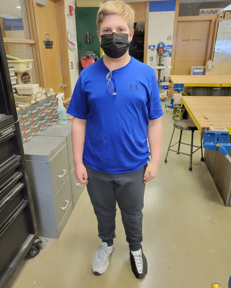 Super impressed with one of my students who 3D printed a shoe out of flexible filament at home!