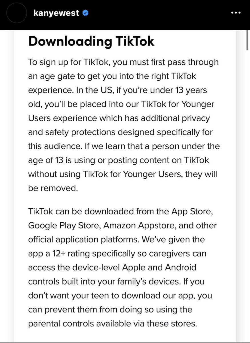 Kim mentions lawyers

Kanye breaks out the TikTok Terms &amp; Conditions