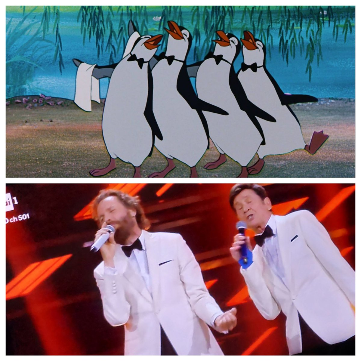 fananella's tweet photo. C'è chi giura di averli visti in un quadro e chi mente #sanremo22 https://t.co/pCP54pg8ej