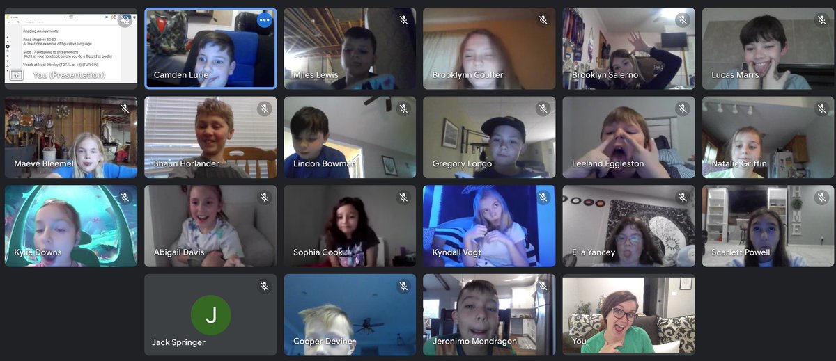Silly faces for our google meet! These 4th graders have knocked it out of the park the past two days! They worked in breakout rooms, found figurative language in their stories, and just worked so hard! I am one proud teacher! #lunchintheroommonday #koalascreate  #movingforward