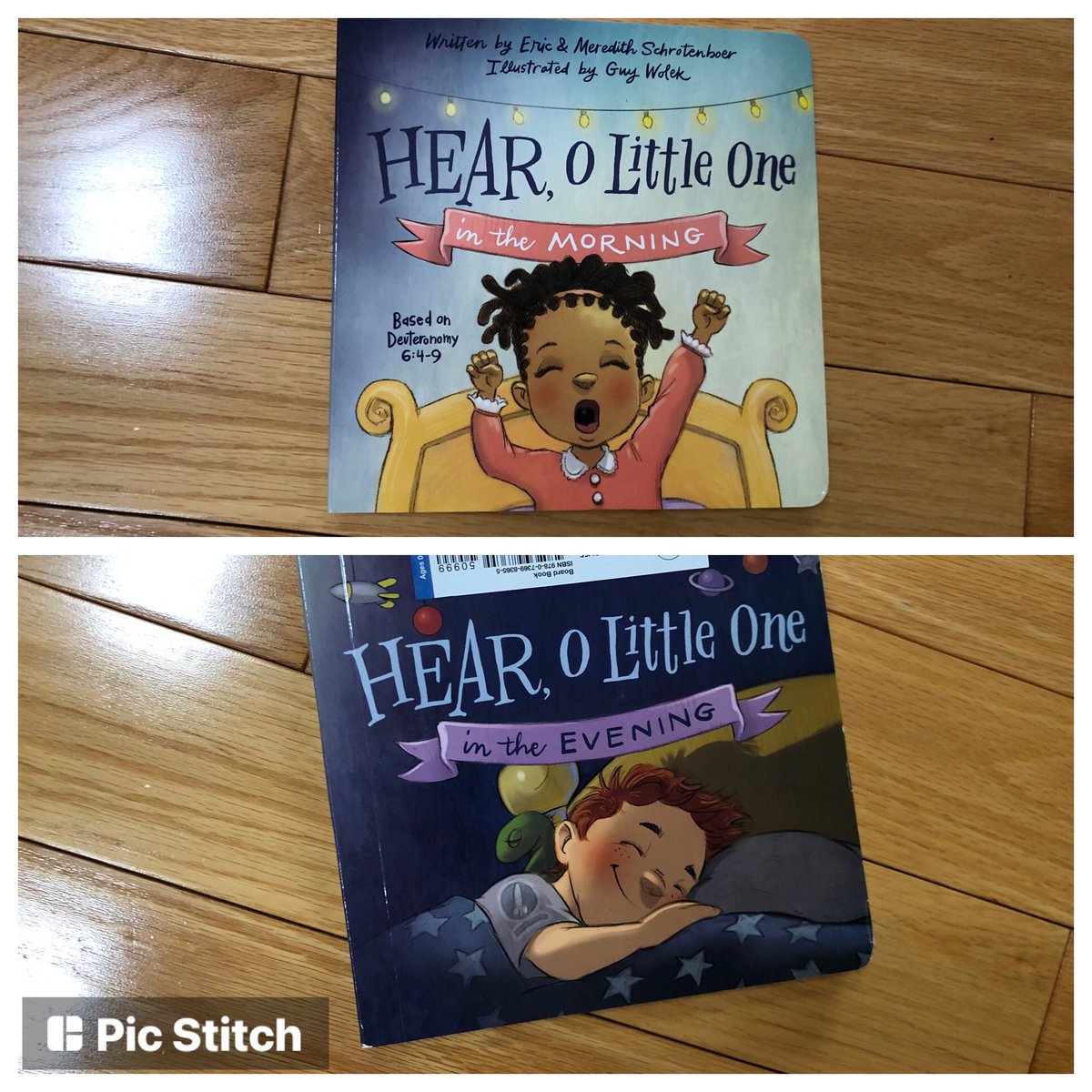 LinseyDavis's tweet photo. This is such a great idea and a true gem- 2 books in one - morning read going forward and flip the book and there is a nighttime version!!! Loving this @eschrotenboer and Meredith Schrotenboer!! 🥰 “Hear, O Little One”which is based on Deuteronomy 6:4-9 https://t.co/TToO50WOm0