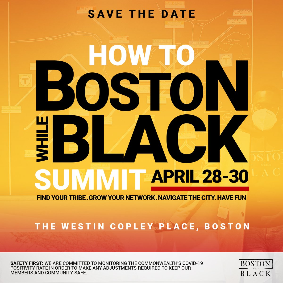 boswhileblack's tweet photo. We’re so excited to formally announce our first annual ‘How To Boston While Black’ Summit! 

Pre-reg @ https://t.co/oGxJ0x2zPN for early access + insider info.

#BlackHistoryInTheMaking #BostonBlackHistory #HTBWB #BlackInTech #Allyship #Empowerment #Activism #DEI https://t.co/yuen38nRC5