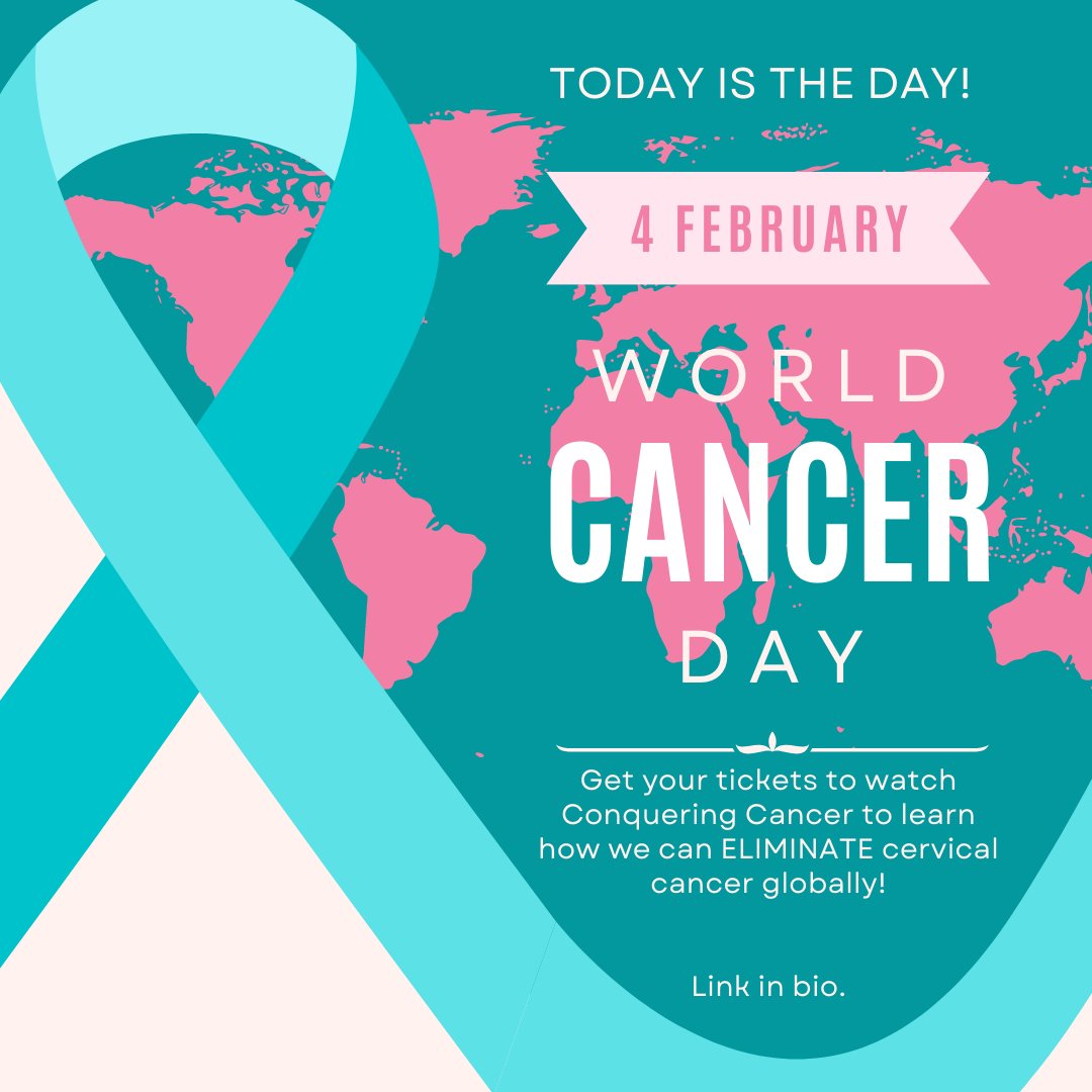 It's WORLD CANCER DAY!

We are screening Conquering Cancer on Zoom at 7pm EST.  Buy a ticket at the link in our bio to get the link!

Can't make it tonight?  No worries!  Your ticket purchase will also give you the link and password to view the film at your convenience.