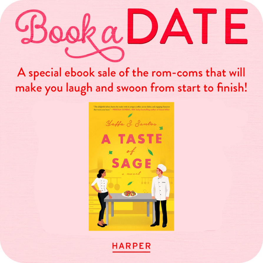 HarperPerennial's tweet photo. We've got a great ebook deal happening today! #BookADate with A TASTE OF SAGE!๐ https://t.co/DrmWCl7qTf
(P.S. We've also got another @yaffa_santos book, A TASTE OF BOURBON, coming this October! https://t.co/nUmAKNqwFg) https://t.co/KpGXjJeBts