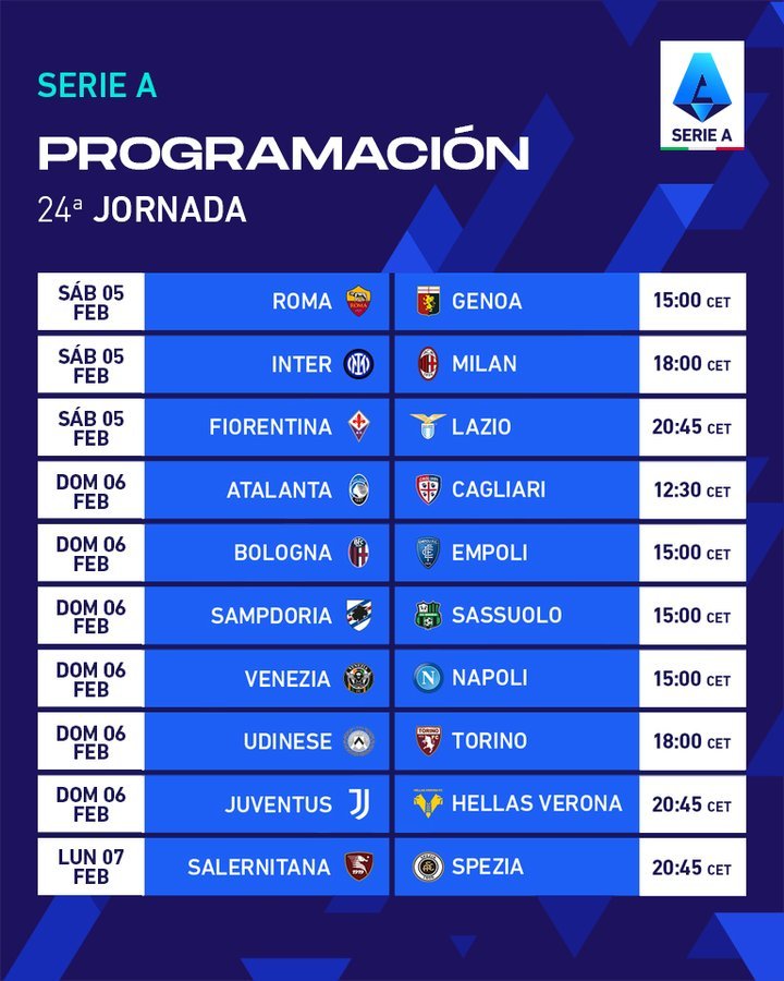 SportsFirst9's tweet photo. ⚽ | #SerieA 🇮🇹

¡Mañana regresa la Serie A! 🥳
Hay varios atractivos:
- Debut de #Vlahovic con la #Juve.
- Primer partido de los fichajes de la #Salernitana.
- Presentación competitiva de Arthur #Cabral con la Fiore.

Pero:
- MAÑANA HAY DERBI DELLA MADONNINA 🔥

¿Pronósticos? 👇 https://t.co/hioSur0z4G