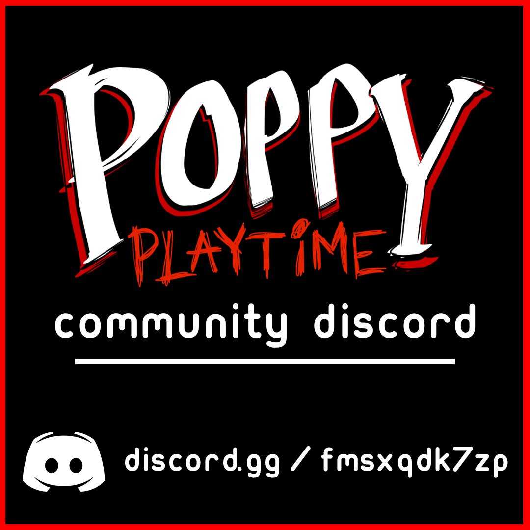 Mob Entertainment on X: The Poppy Playtime Community Discord server is now  LIVE! Join us here:   / X