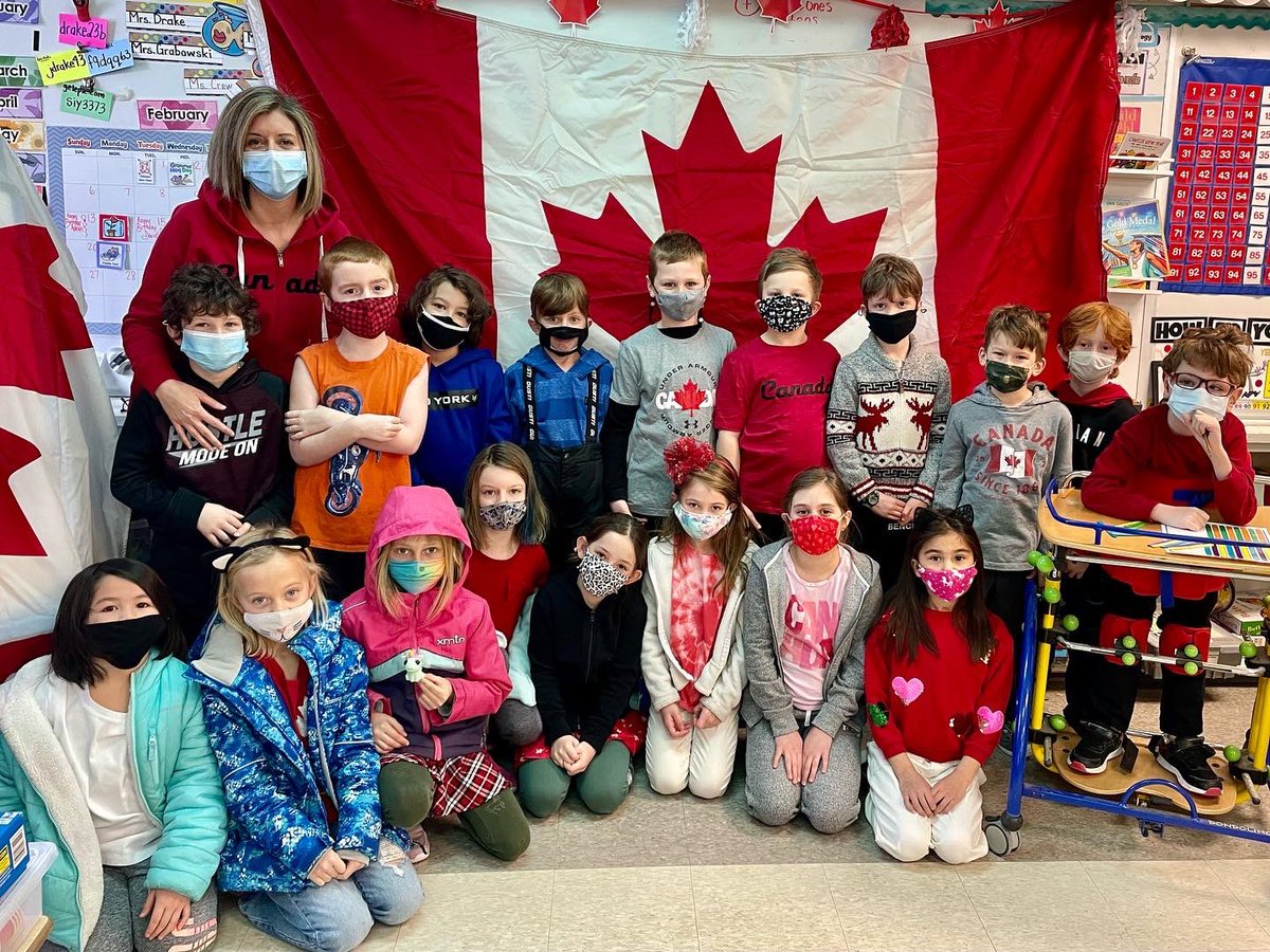 JennicaDrake's tweet photo. GO CANADA GO! Congratulations to all of our athletes today on a successful 2022 Salem P.S. Olympic Winter Games! Big thanks to our junior classes for organizing a fun day. @ugdsb @SalemPS https://t.co/pIpIYN7xN7