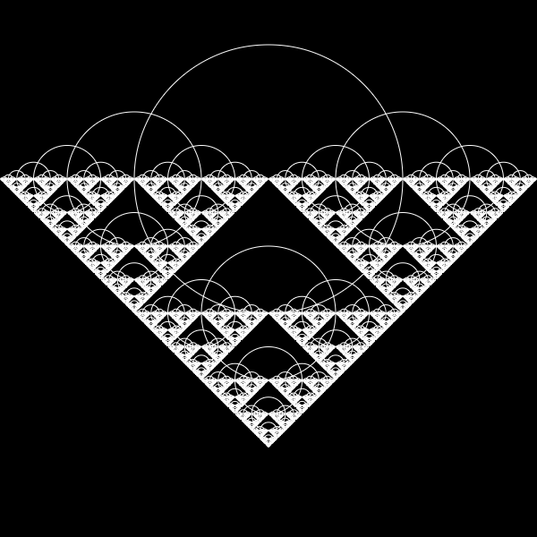 supermauz's tweet image. Sierpinski Triangle made on p5.js, Code challenge from @shiffman #codingtrain
