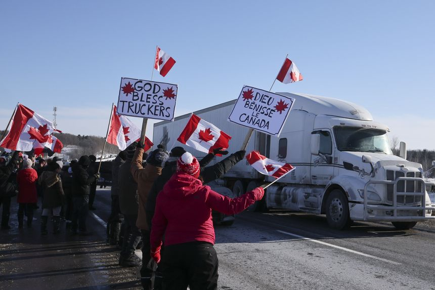 Retweet this if you stand with the truckers. 

#FreedomConvoyCanada2022 #TruckersForFreedom2022