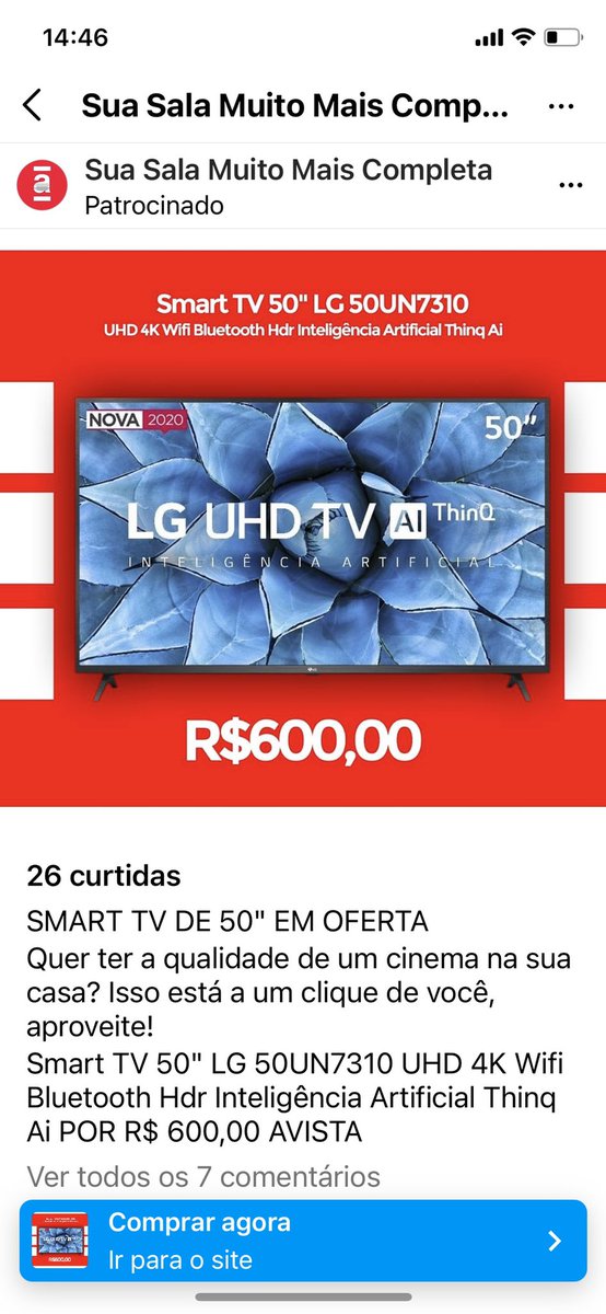 silvae06's tweet photo. #golpes no #instagram e a @americanas não faz nada, só no atendimento eletrônico sem opção de resolver ou informar o golpe aos clientes. https://t.co/7hj18o0apg