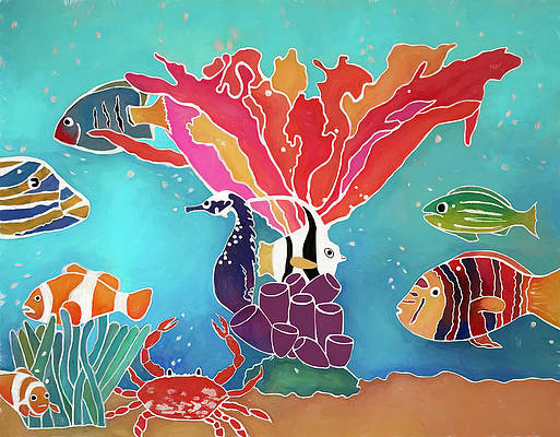 #undersea #batikart for your #beach state of mind.

deborah-league.pixels.com/featured/tropi…

#tropicalart #springforart #thisspringbuyart