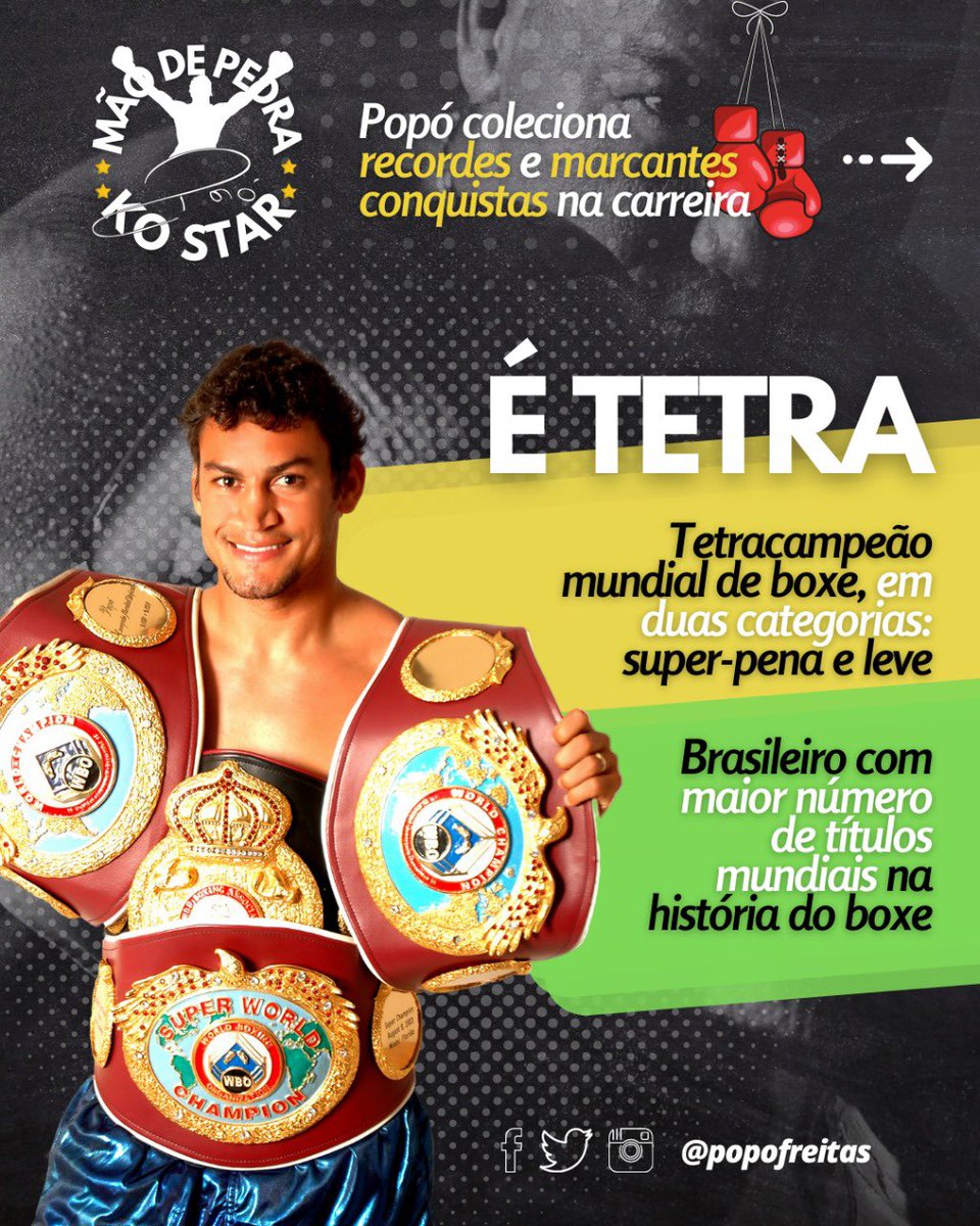 Conheça os títulos e feitos de Popó, um dos maiores pugilistas da história  do Brasil