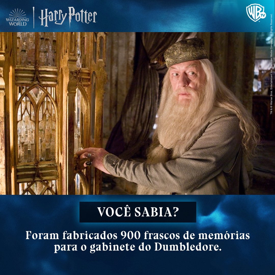 WarnerChannelBR's tweet photo. Imagina o tanto de tempo que o Dumbledore não passou analisando essas memórias todas #WizardingWorldWeek https://t.co/R6N7Wtn1Kz