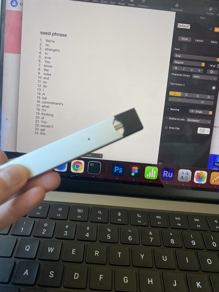 So glad i finally set my ledger up, safety first 😤